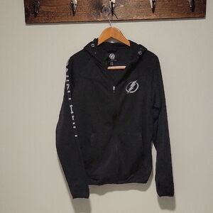 G III Black Lightning Logo Jacket Official NHL Gear